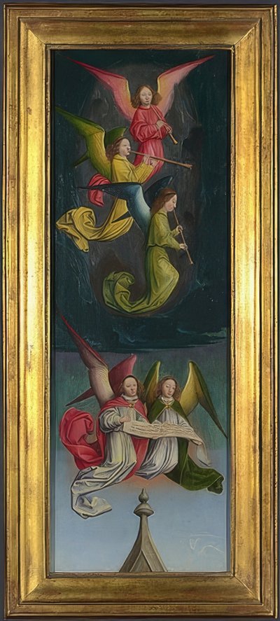 The Choir of Angels (Altarpiece of Abbey St. Bertin). Around 1459 by Simon Marmion