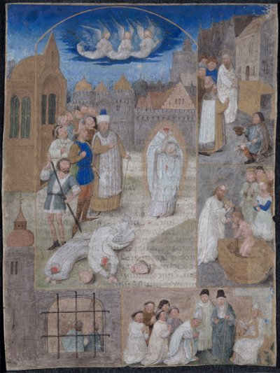 Leaf Excised from a Breviary of Charles the Bold and Margaret of York by Simon Marmion