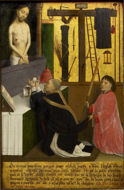 The Mass of Saint Gregory by Simon Marmion