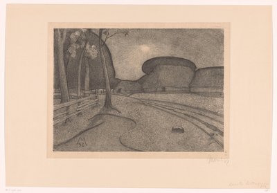 Landscape with Farm by Simon Moulijn (signed by artist)