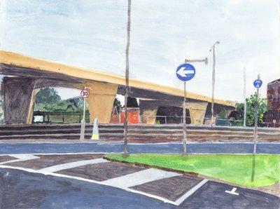 Concrete overpass, 2019 by Simon Neville