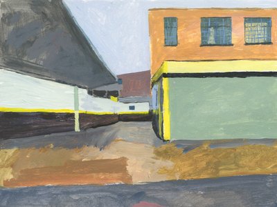 Garage Forecourt, 2025 by Simon Neville