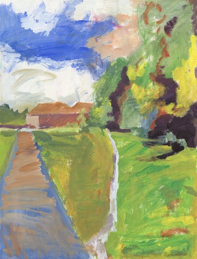 Pavement & Shortcut to Houses by Simon Neville