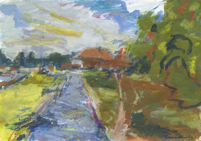 Pavement & Shortcut to Houses by Simon Neville