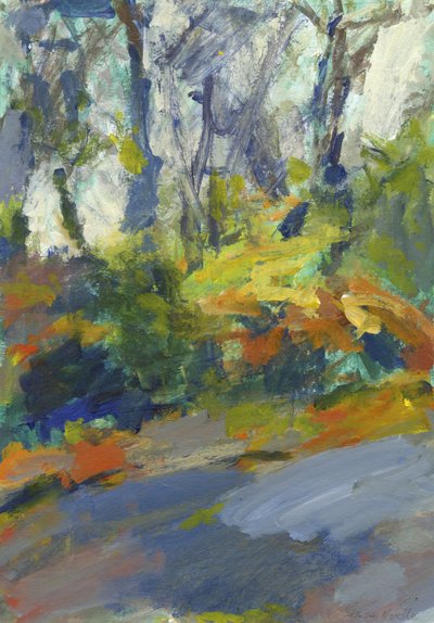 Road with Trees and Bushes, 2023 by Simon Neville