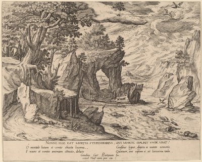After the Shipwreck by Simon Novellanus after Cornelis Cort