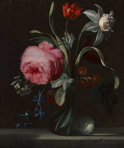 Flowers in a Vase by Simon Peeterz Verelst