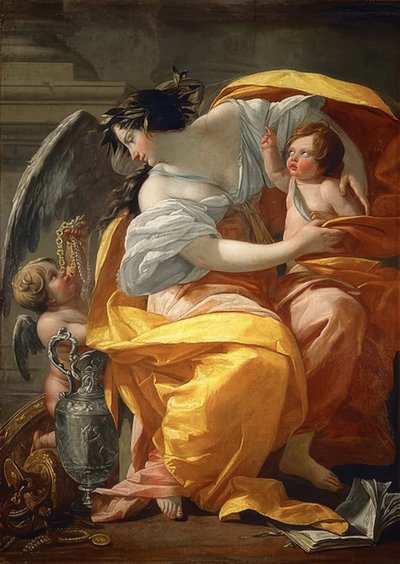 Allegory of Wealth. Between 1630 and 1635 by Simon Vouet
