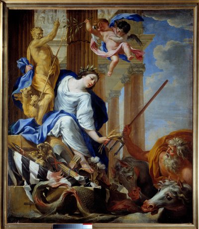 Allegory of the Benefits of Peace by Simon Vouet