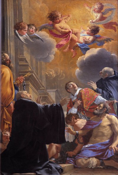 Saint Merry Delivering the Prisoners by Simon Vouet