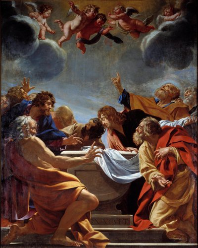 The Apostles at the Tomb of the Virgin by Simon Vouet