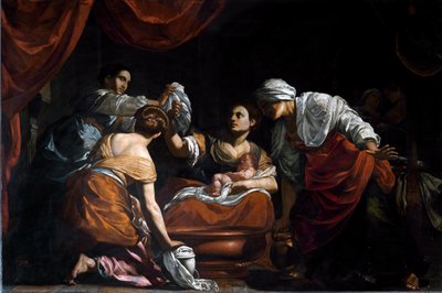 The Birth of the Virgin by Simon Vouet