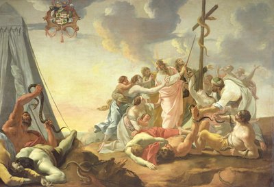 The Brazen Serpent by Simon Vouet