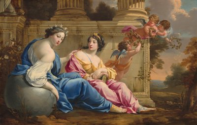 The Muses Urania and Calliope, c. 1634 by Simon Vouet