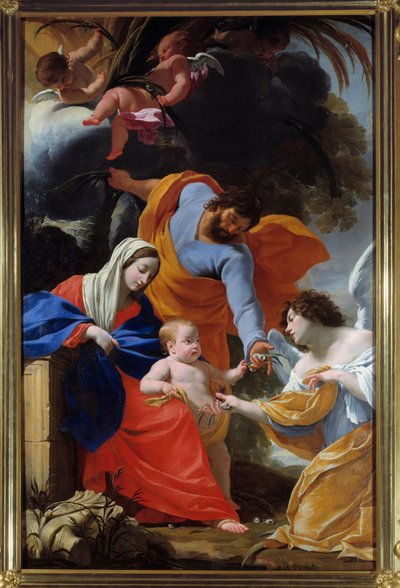 The Rest of the Holy Family by Simon Vouet