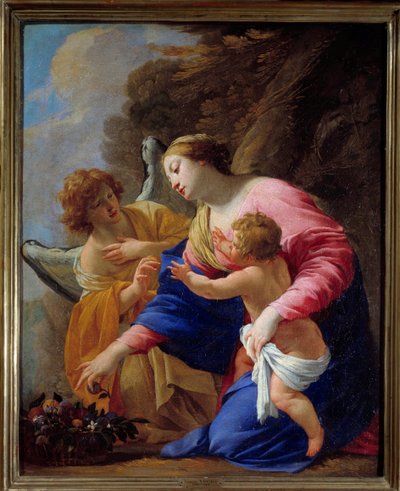 The Virgin and the Angel by Simon Vouet