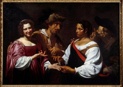 The fortune teller by Simon Vouet