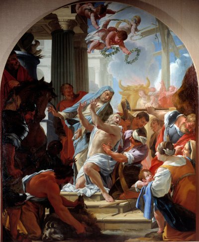 The martyrdom of Saint Eustache and his family by Simon Vouet