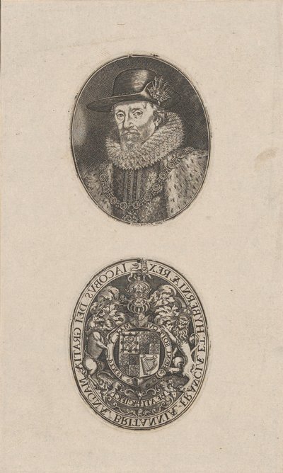 James I, King of England, ca. 1616 by Simon de Passe