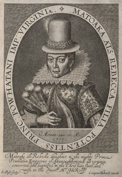 Pocahontas by Simon de Passe