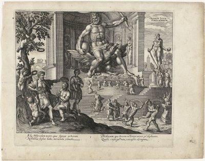 The Statue of Jupiter in Olympia (The Seven Wonders of the World series) by Simon van de Passe
