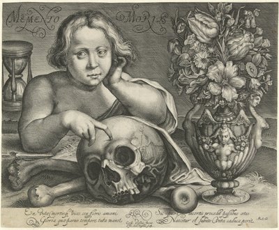 Child with Skull (Vanitas) by Simon van de Passe