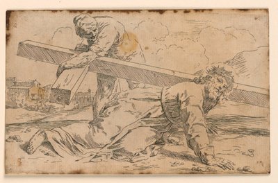 Christ Bearing His Cross by Simone Cantarini