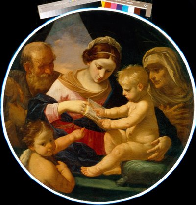 The Holy Family with Saint John the Baptist and Saint Elizabeth by Simone Cantarini