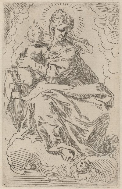 The Virgin and Child by Simone Cantarini