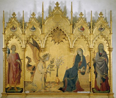 Annunciation (with Saint Judith and Saint Ansano) by Simone Martini