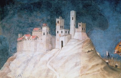 Commemoration of Guidoriccio da Fogliano at the Siege of Montemassi (detail) by Simone Martini
