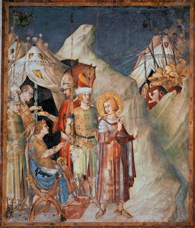 Saint Martin of Tours Renounces Arms (Fresco by Simone Martini) by Simone Martini