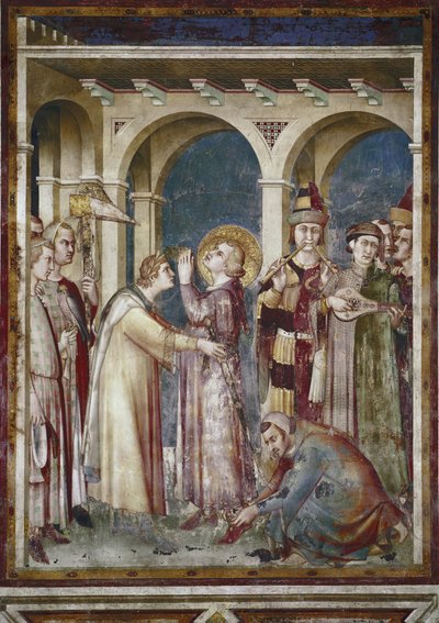Fresco of the Life of Saint Martin (Detail) by Simone Martini