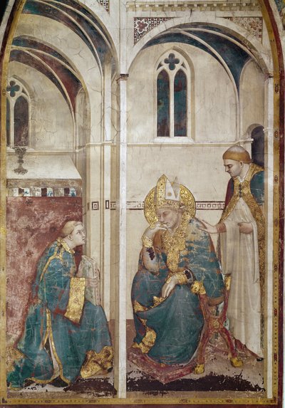 Life of Saint Martin of Tours: Saint Martin in Meditation by Simone Martini