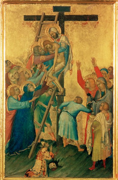 Orsini Polyptych: Descent from the Cross by Simone Martini