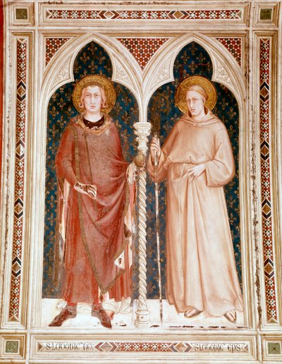 St. Louis IX and St. Louis of Anjou by Simone Martini