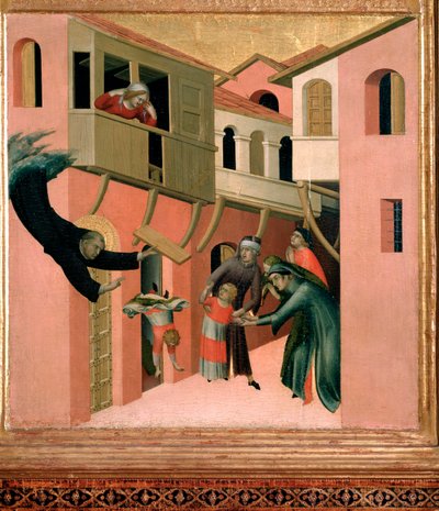The Italian Monk Agostino Novello and the Representation of Four of His Miracles by Simone Martini