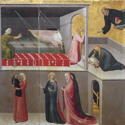 The Miracle of the Child Falling from His Cradle by Simone Martini