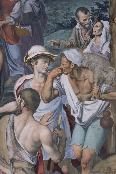 Adoration of the Shepherds, 1578-82 (detail) by Simone Veneziano Peterzano