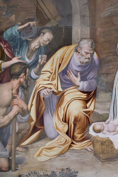 Adoration of the Shepherds, 1578-82 (detail) by Simone Veneziano Peterzano