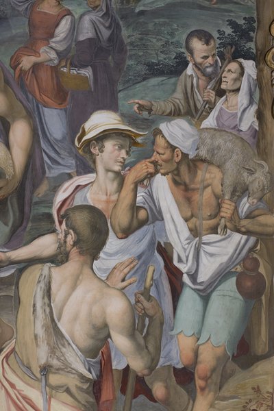 Adoration of the Shepherds, 1578-82 (detail) by Simone Veneziano Peterzano