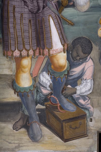 The Adoration of the Magi, Presbitery, 1578-82 (detail) by Simone Veneziano Peterzano