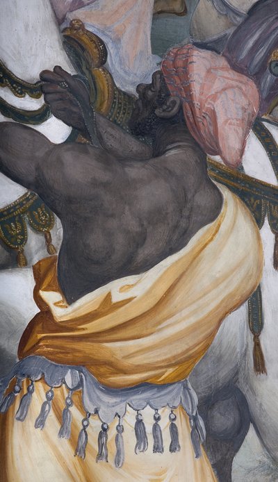 The Adoration of the Magi, Presbitery, 1578-82 (detail) by Simone Veneziano Peterzano