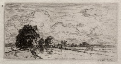 Flooded Landscape with Trees by Sion Longley Wenban