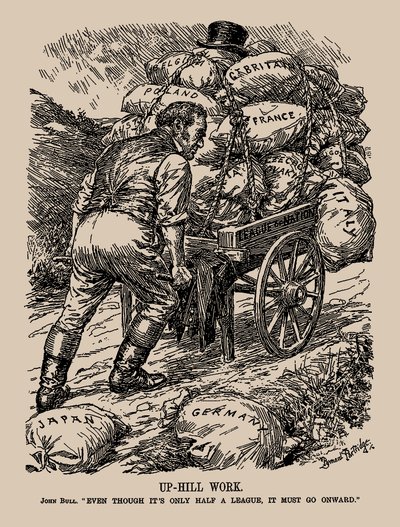 Up-Hill Work. John Bull. Even Though It