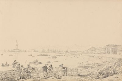 Album of 30 Views in the Tyrol and Italy: Leghorn, Villa Caprille - General View 1st. Sept.er 1841 by Sir Charles D