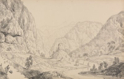 Album of 30 Views in the Tyrol and Italy: View on the Eisak near Mittenwald, 27th October 1840 by Sir Charles D