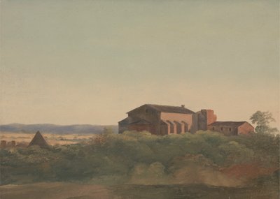 A View of the Church of S. Sabina and the Pyramid of Cestius, Rome by Sir Charles Lock Eastlake
