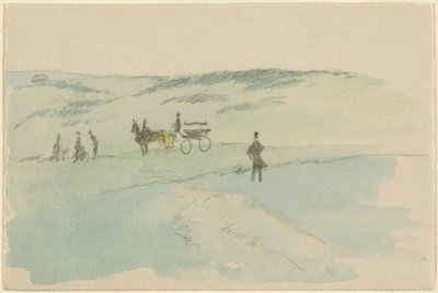 Landscape with Figures and a Carriage by Sir David Wilkie