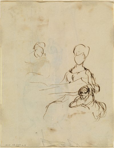 Study of a Mother and Child (verso) by Sir David Wilkie